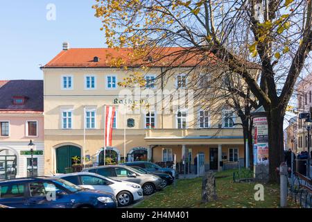 Hainburg an der Donau: Rathaus in Donau, Niederösterreich, Niederösterreich, Österreich Stockfoto