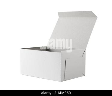 Whitebox isoliert auf weißem Hintergrund mit Beschneidungspfad Stockfoto
