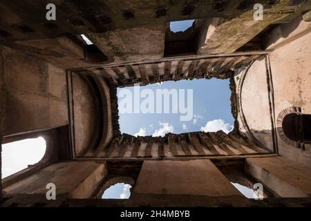 Schlösser in Gondar, Ahmara, Äthiopien Stockfoto