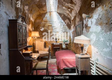 Al Capone's Cell Eastern State Penitentiary Stockfoto