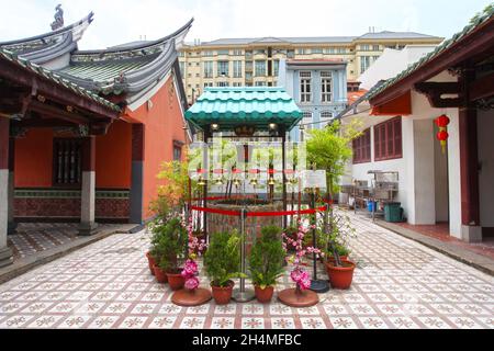 Thian Hock Keng Chinesischer Tempel in der Telok Ayer Street in Chinatown, Singapur. Stockfoto