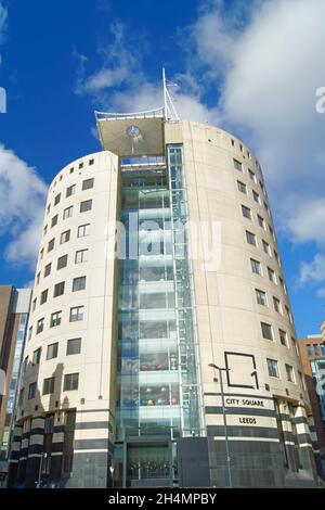 Großbritannien, West Yorkshire, Leeds City Square, 1 City Square Office Building Stockfoto