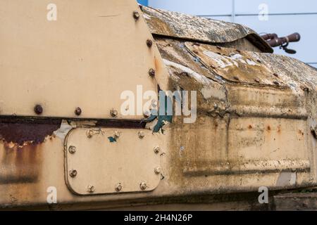 Verkommen russischen ZSU23x4 Shilka Anti-Luftfahrtinstanzer Stockfoto