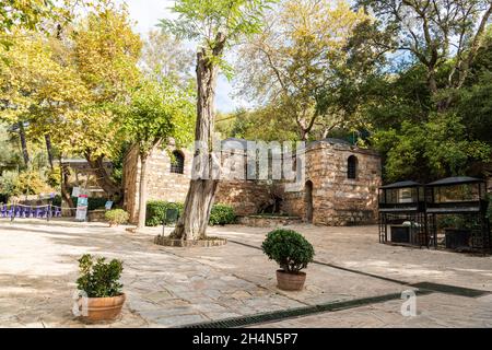 Selcuk, Izmir, Türkei – 3. November 2020. Der Standort des Hauses der Jungfrau Maria (Meryemana Evi), heute ein katholischer Schrein auf dem Mt. Koressos im V Stockfoto