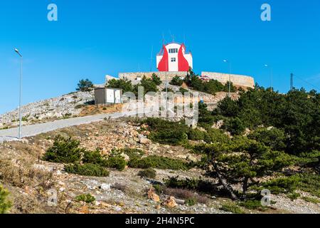 Manisa, Türkei – 7. November 2020. Waldfeuerwache im Nationalpark Spil Dagi in der türkischen Provinz Manisa. Stockfoto