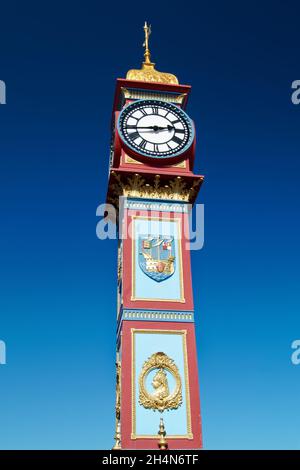 Großbritannien, Dorset, Weymouth, Jubilee Clock on the Esplanade Stockfoto