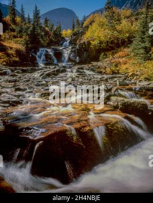 Mill Creek Falls, Lundy Canyon, Hoover Wilderness, Inyo National Forest, Eastern Sierra, Kalifornien Stockfoto