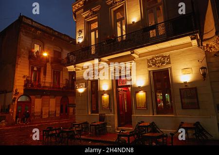 Todo Mundo Bar bei Nacht, Plaza Dorrego, San Telmo, Buenos Aires, Argentinien, Südamerika Stockfoto