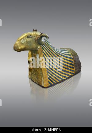 Ptolemäische ägyptische RAM-Mumie 'der Osiris RAM von Khnum, 4. Jh. v. Chr., Ptolemäus, fand Elephantine Asuan, Louvre Museum Inv. E3089. Die RAM Mama Foun Stockfoto