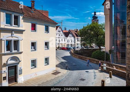 FORCHHEIM, DEUTSCHLAND - CA. AUGUST 2021: Das Stadtbild von Forchheim, Bayern, Deutschland Stockfoto