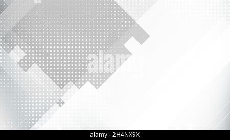 Grau Zusammenfassung Hintergrund Geometrie Glanz und Layer-Element Stockfoto
