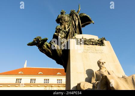 Palacky Denkmal auf Paleckeho namesti Square Prag Stockfoto