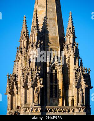 Die University Church of St Mary the Virgin ist eine alte Oxford-Kirche, aus der die University of Oxford wuchs, und ihre Gemeinde besteht fast ausschließlich Stockfoto