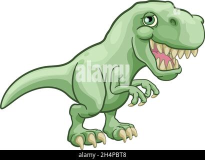 Dinosaurier T Rex Tier Cartoon Illustration Stock Vektor