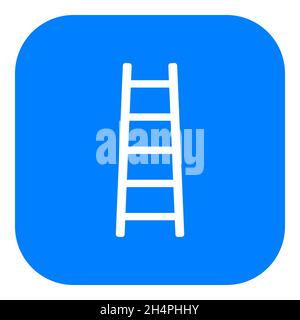 Ladder- und App-Symbol Stockfoto