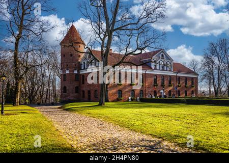 gotische Renaissance-Residenz des Schlosses Raudondvaris Stockfoto