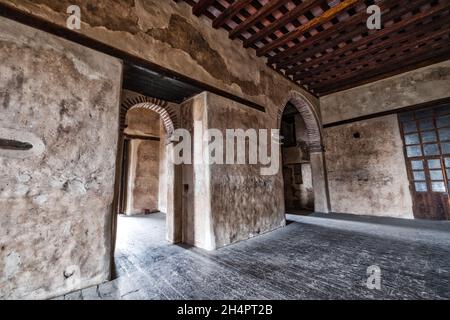 Schlösser in Gondar, Ahmara, Äthiopien Stockfoto