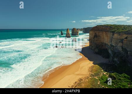 The Magnificent Twelve Apostles im Port Campbell National Park Australia Stockfoto