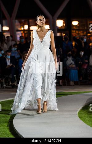 Aragón Fashion Week es un gran escaparate para los diseñadores de Aragón y para la industria del textil. Septembre 2021 Stockfoto