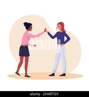 Hohe fünf geben Stock Vektor