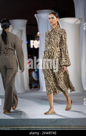 Aragón Fashion Week es un gran escaparate para los diseñadores de Aragón y para la industria del textil. Septembre 2021 Stockfoto