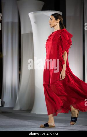 Aragón Fashion Week es un gran escaparate para los diseñadores de Aragón y para la industria del textil. Septembre 2021 Stockfoto