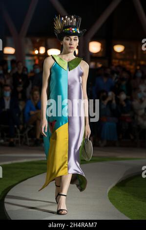 Aragón Fashion Week es un gran escaparate para los diseñadores de Aragón y para la industria del textil. Septembre 2021 Stockfoto