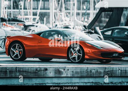 Red Car Sport Stockfoto