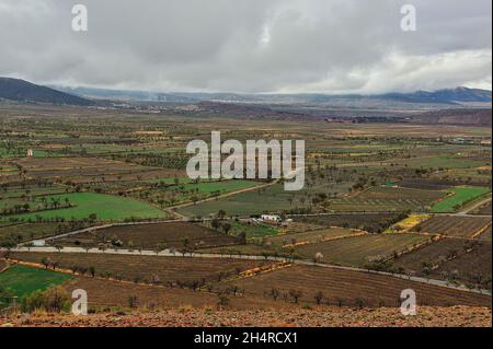 Landschaften von La Calahorra in Granada - Spanien Stockfoto