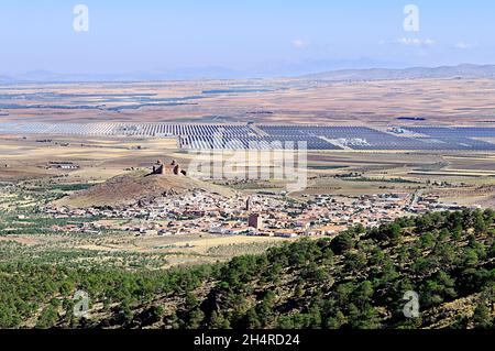 Landschaften von La Calahorra in Granada - Spanien Stockfoto