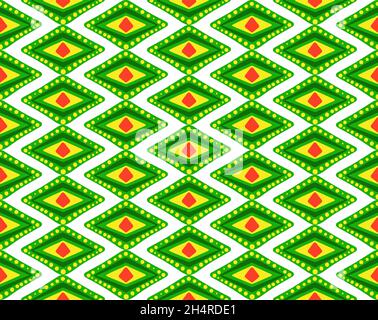 Afrikanisches Stammes Ethnisches Muster Nahtloses traditionelles Design. Happy Kwanzaa Hintergrund, Tapete, Verpackung. Vektor Stock Vektor