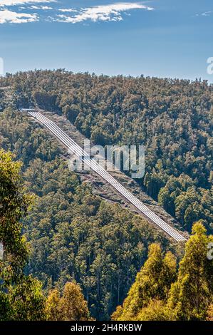 Tarraleah Hydro-Electric Development, Tasmanien, Australien Stockfoto