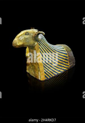 Ptolemäische ägyptische RAM-Mumie 'der Osiris RAM von Khnum, 4. Jh. v. Chr., Ptolemäus, fand Elephantine Asuan, Louvre Museum Inv. E3089. Die RAM Mama Foun Stockfoto