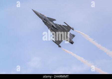 Die schwedische Luftwaffe Saab JAS-39 Gripen Stockfoto