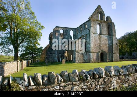 12:00 Cisterzienser Dundrennan Abbey bei Kirkudbright, Dumfries & Galloway, Schottland Stockfoto