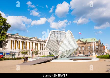 Fontanna Wolności, Plac Wolności, Poznan, Polen Stockfoto