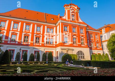 Wirydarz Ossolineum, Ossolineum Institute, Barokowy Ogród Ossolineum, Breslau, Polen Stockfoto