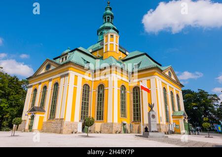 Kirche des Heiligen Kreuzes, Kościól pw Podwyższenia Krzyża Świętego, Jelenia Gora, Polen Stockfoto