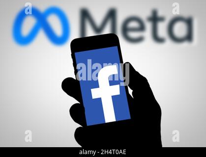 Meta Universe Plattform von Facebook Stockfoto