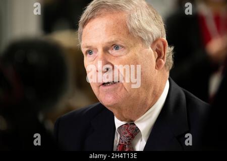 Glasgow, Schottland, Großbritannien. November 2021. IM BILD: Thomas J. Vilsack, US-Landwirtschaftsminister auf der COP26 in Glasgow. Er wurde am 23. Februar 2021 vom US-Senat als 32. US-Landwirtschaftsminister bestätigt. Quelle: Colin Fisher/Alamy Live News Stockfoto