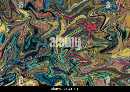 Abstrakt strukturierter mehrfarbiger Fantasy-Hintergrund. Stockfoto