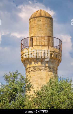 Turm am Schirvanschah-Palast in Baku, Aserbaidschan Stockfoto