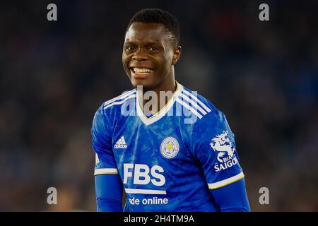 Leicester, Großbritannien. 4. November 2021; King Power Stadium, Leicester, Leicestershire, England; Europa League Football, Leicester City versus Spartak Moscow; Patson Daka von Leicester City Credit: Action Plus Sports Images/Alamy Live News Stockfoto