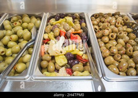 Selbstbedienungs-Food-Einheit Stockfoto