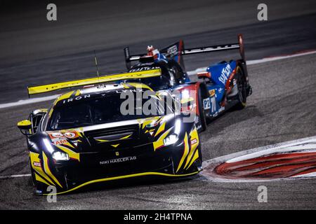 Sakhir, Bahrain. November 2021. 60 Schiavoni Claudio (ita), Piccini Andrea (ita), Cressoni Matteo (ita), Iron Lynx, Ferrari 488 GTE Evo, Action während der 8 Stunden von Bahrain, 6. Lauf der FIA-Langstrecken-Weltmeisterschaft 2021, FIA WEC, auf dem Bahrain International Circuit, vom 4. Bis 6. November 2021 in Sakhir, Bahrain - Foto: Germain Hazard/DPPI/LiveMedia Credit: Independent Photo Agency/Alamy Live News Stockfoto