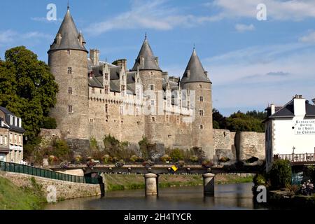 Schloss Josselin. Josselin. Bretagne. Frankreich. Stockfoto