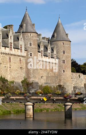 Schloss Josselin. Bretagne. Frankreich. Stockfoto