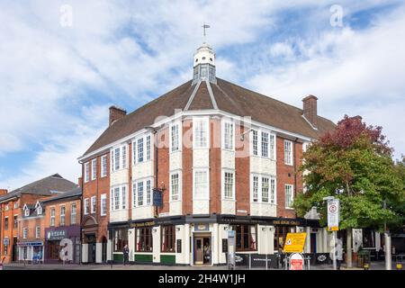 J D Wetherspoon The High Cross Pub, High Street, Cathedral Quarter, City of Leicester, Leicestershire, England, Vereinigtes Königreich Stockfoto