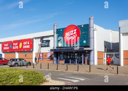 Buzz Bingo & The Slots Room, Air Park Way, Feltham, London Borough of Hounslow, Greater London, England, Vereinigtes Königreich Stockfoto