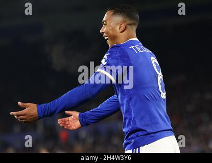 Leicester, England, 4. November 2021. Youri Tielemans aus Leicester City während des Spiels der UEFA Europa League im King Power Stadium, Leicester. Bildnachweis sollte lauten: Darren Staples / Sportimage Stockfoto